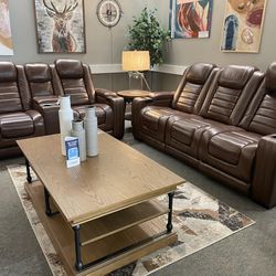 Backtrac leather  2 Piece Reclining Sofa And Loveseat 🌟