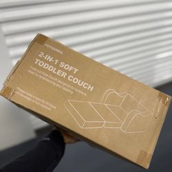 Toddler Chair, 2-in-1 Soft Sherpa Kids Sofa, Convertible Toddler Couch Lounge...