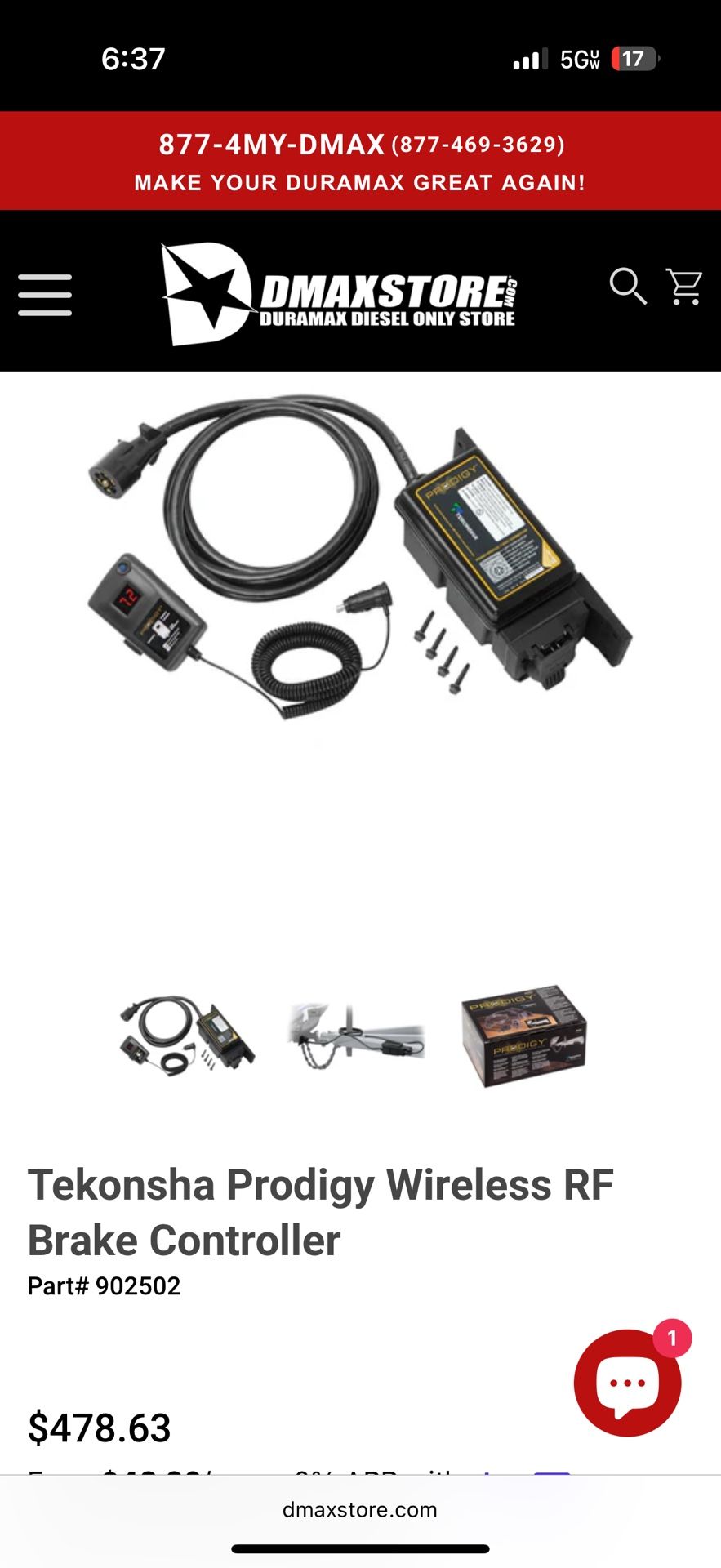 Tekonsha Prodigy Wireless RF Brake Controller