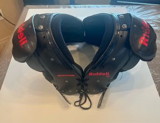 Riddell Boys' S2 Shoulder Pads and Shock Doctor back plate