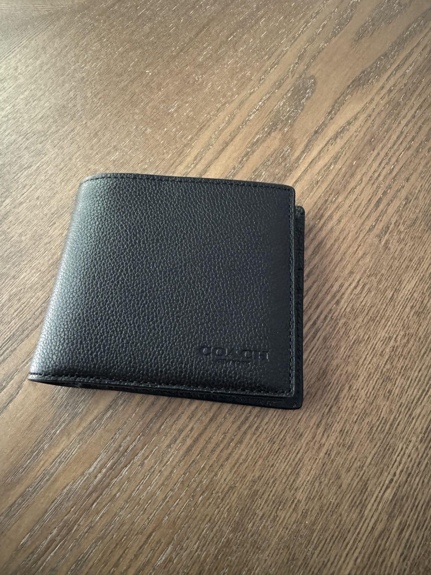 coach men's leather wallet 3 in one 