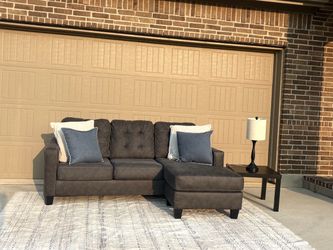 Charcoal Grey Sectional Couch