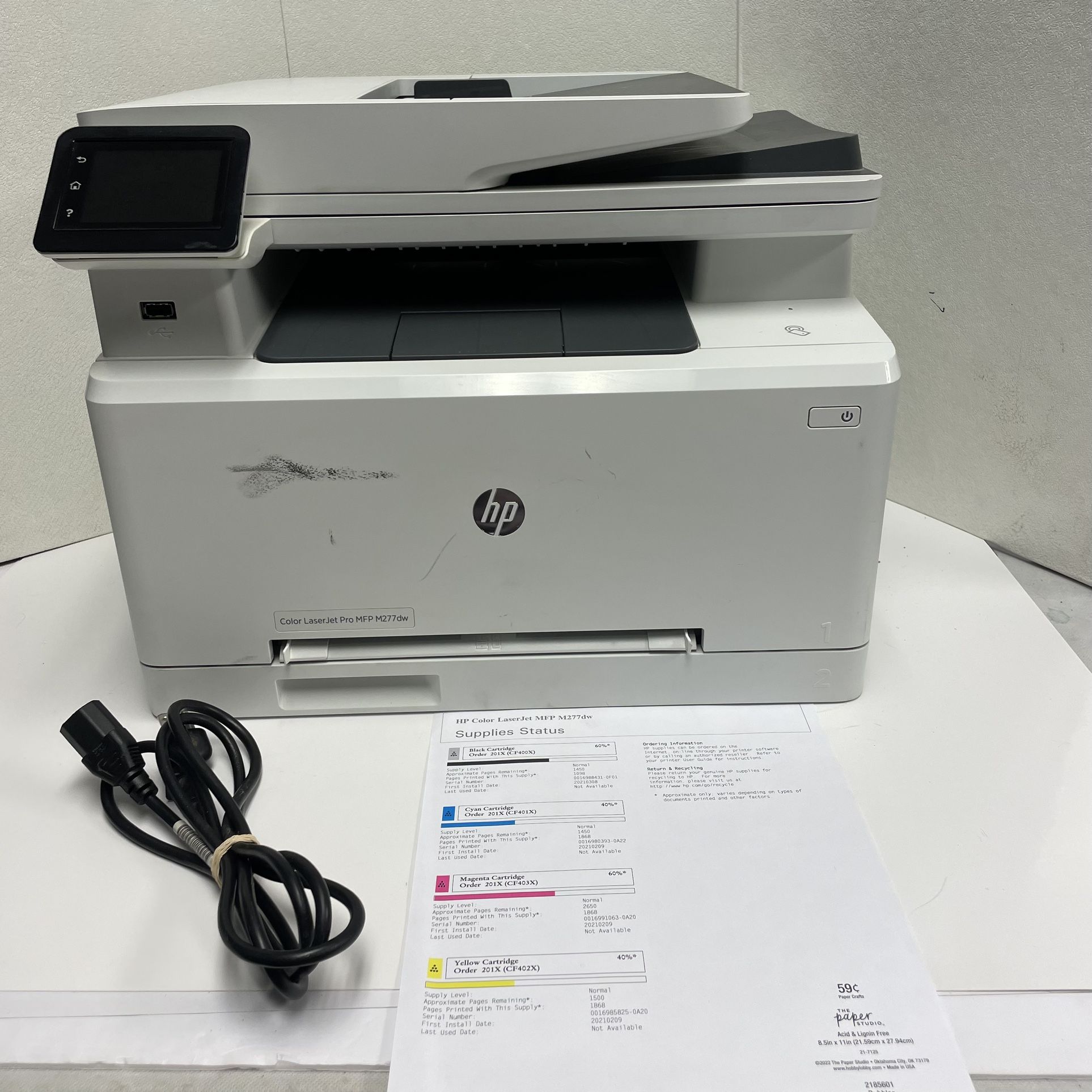 HP Color LaserJet Pro MFP M277dw Wireless All-in-One Color Printer W/ Ink