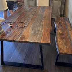 Real Wood Dining Table 