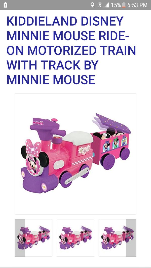 minnie mouse ride on train manual