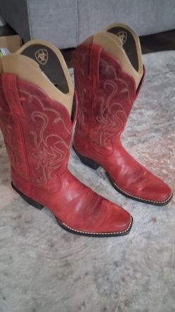 Ariat Red Cowboy Boots 