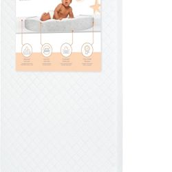 Dream On Me Holly 3” Mini/Portable Crib Mattress, Greenguard Gold & JPMA Certified, Fits Portable & Mini Cribs, Lightweight Fiber Core,@Q5-176