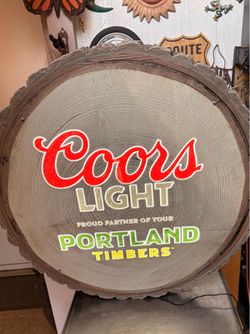 LARGE COORS LIGHT SIGN