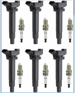 Ignition Coil & Platinum Spark Plug Kits 904  UF267 Compatible with ES300 RX300 RX400h 1 3.0L 3.3L V6