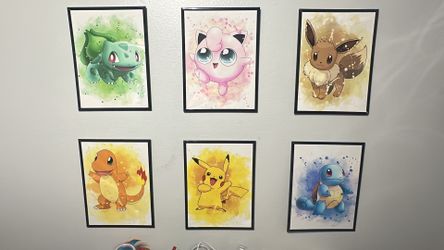 Framed Pokemon Posters
