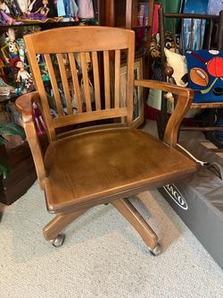 Grandpa’s Wood Desk Chair