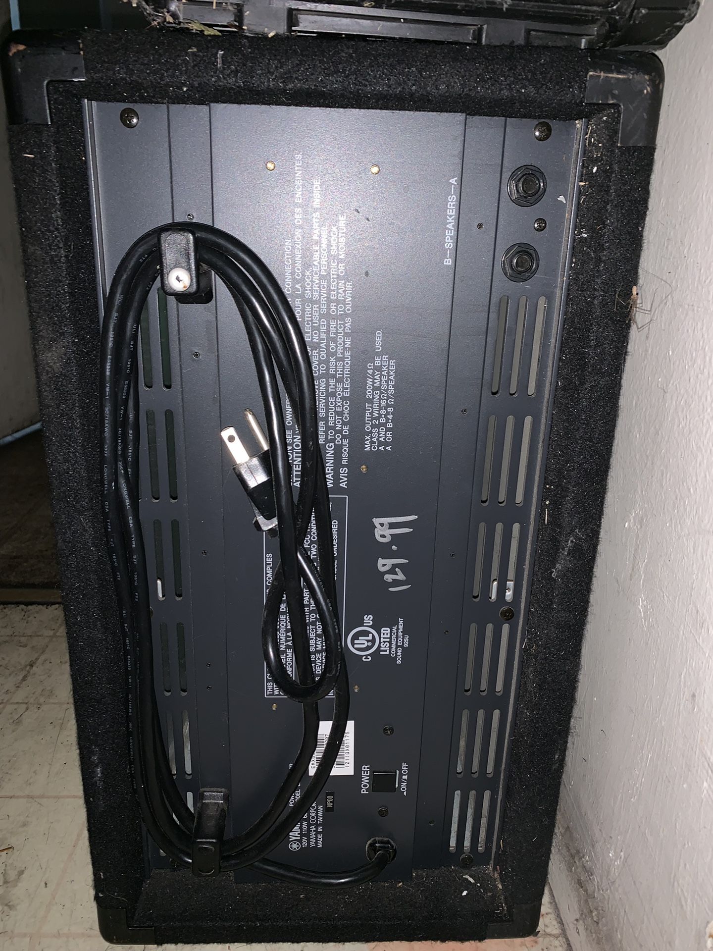 Yamaha EMX620 Powered Mixer with 2 Pair Ramsa WSA80 Speakers for Sale