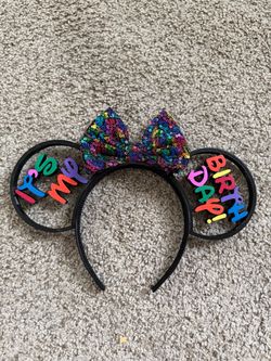 🎂 Brand New 3D Printed “It’s My Birthday” Mickey Ears🎀