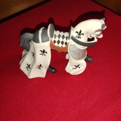 Collectable Papo White Draped Knights Horse Great Condition Collectable 