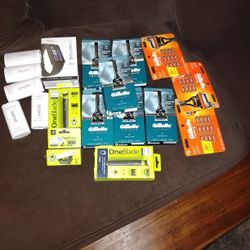 Gillette Fusion 12 Cartridges ..Gillette Intimate Razor Set..One Blade W Replacement Blades..Native Deodorant 