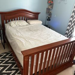 Full Bedroom Set-convertible crib