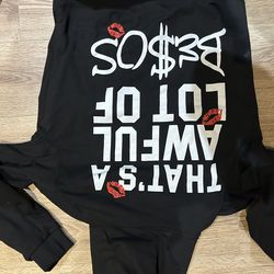 awful lot of besos hoodie size s
