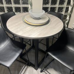 SUNDAY MORNING SPECIAL -Bar Height Table  w/ 4 Chairs