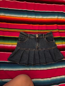 Jean Ruffle Skirt