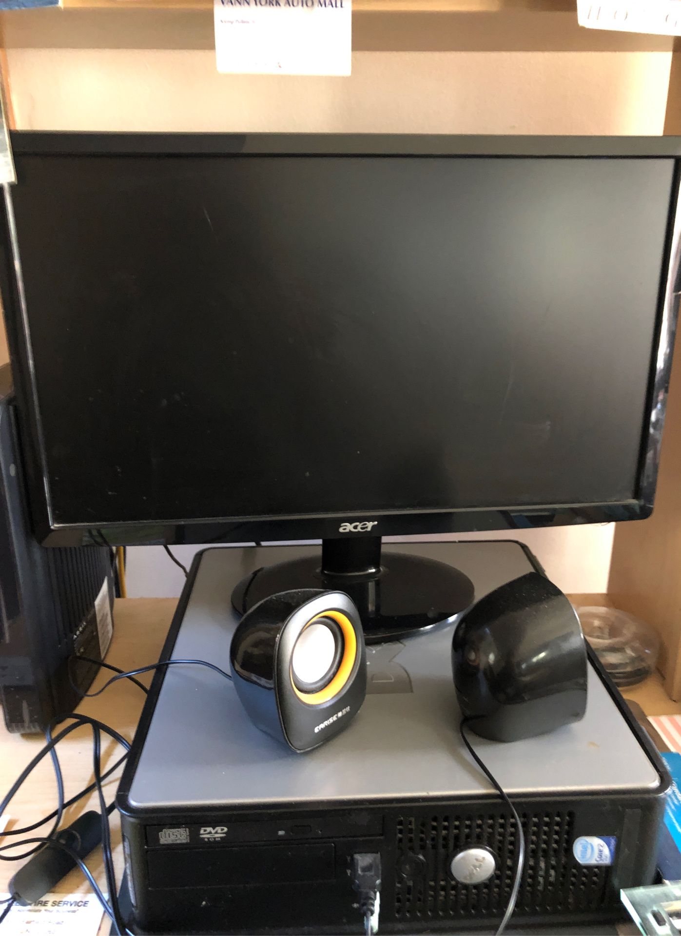 Acer monitor & PC