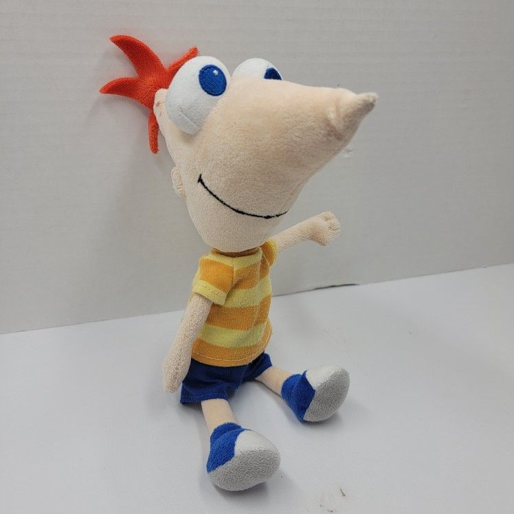 10" Disney Phineas And Ferb Plush Toy Doll Disney Parks Walt World Stuffed Plush