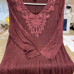 Hippie Style Top ( Ladies Sz L) 