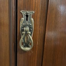 Antique Wardrobe, Mirrored With Doors And Drawers 