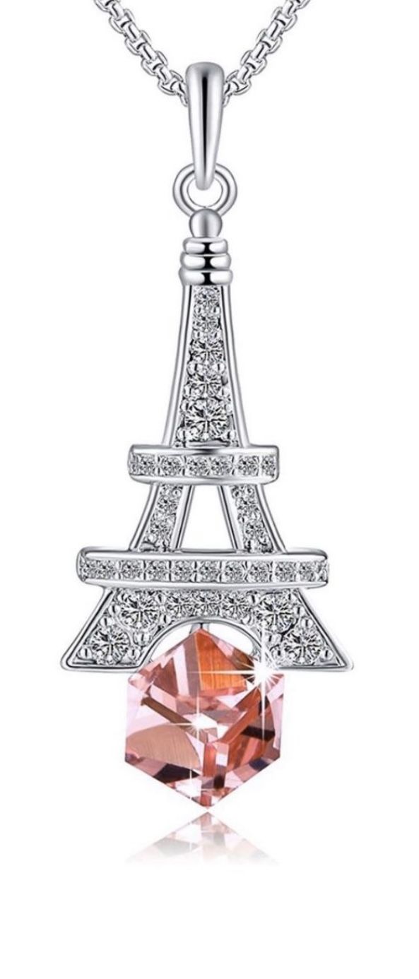 Brand new Eiffel Tower Necklace with SWAROVSKI ELEMENTS Crystals