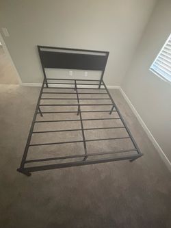 Bed frame and mattress