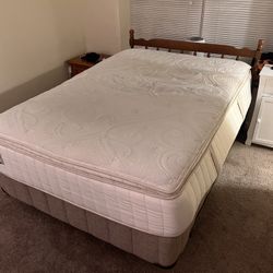 Full Mattress, Box Spring, and Frame