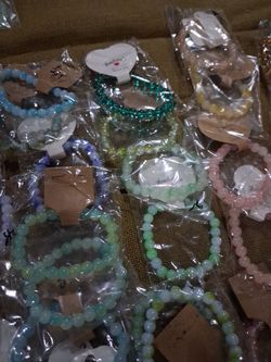 Glass bohemian bracelets