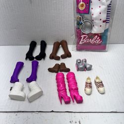 Barbie boots and shoes lot