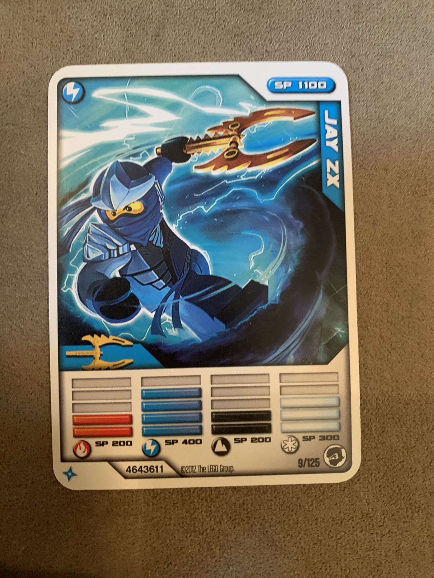 Lego Ninjago Jay ZX Card