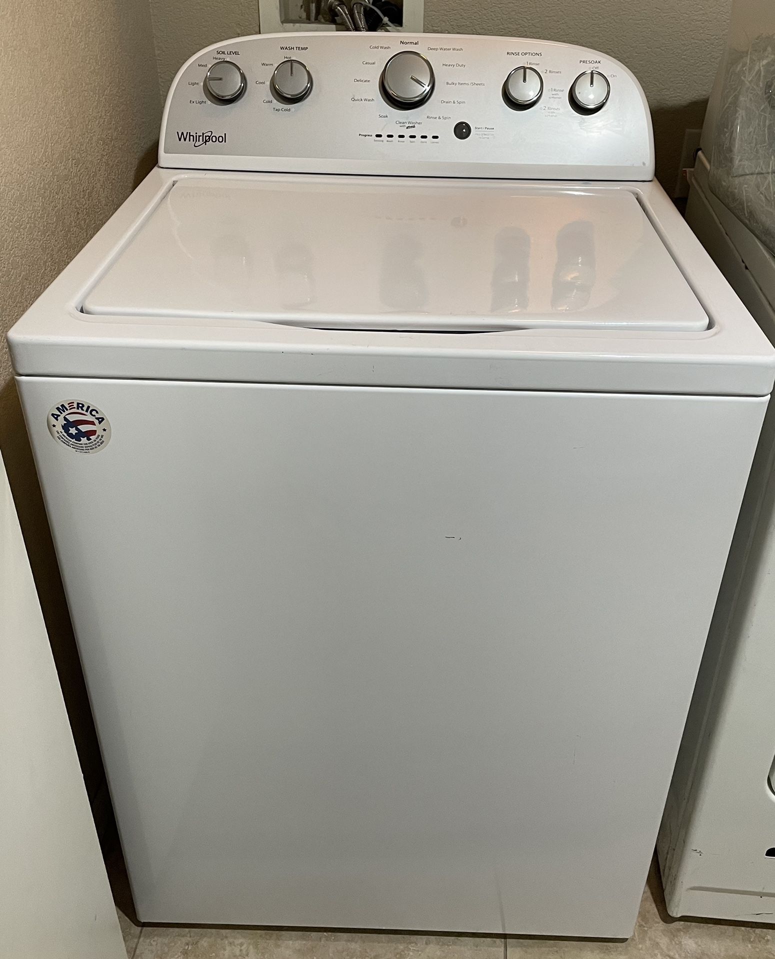 Whirlpool Impeller Washing Machine Model: WTW5000DW2