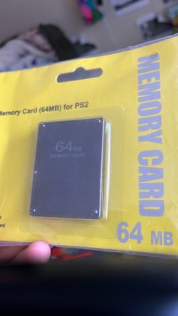 64mb PS2 memory card ps2 console storage • playstation 2 console memory card