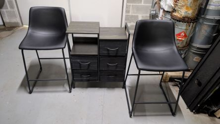 chairs and stand