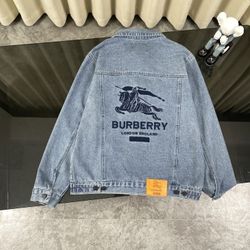 Burberry & Supreme 22ss joint embroidered warhorse denim jacket L