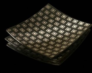 ‼️ SALE ‼️ Black Square Asian Decorative Plates Set of 2
