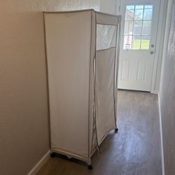 wardrobe on wheels.