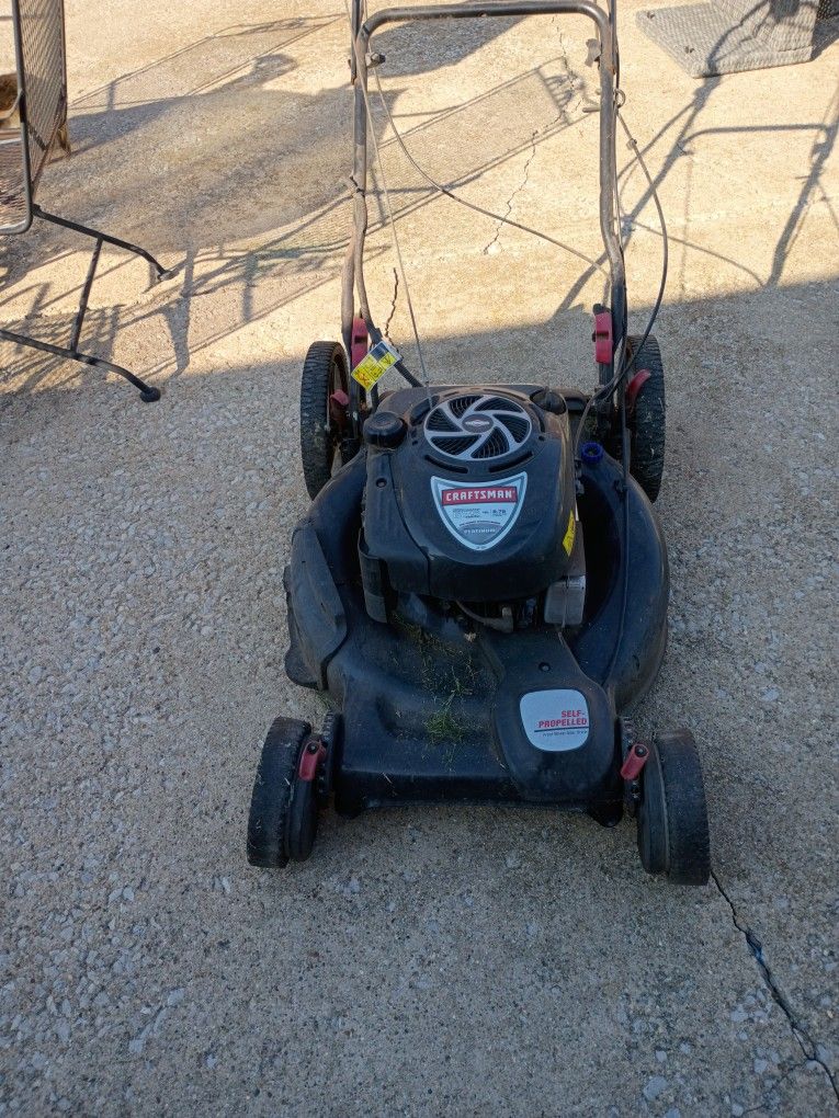 Grass Cutter Craftsman 675 Platinum 22 Cut Saw Propel Wet Bag $150