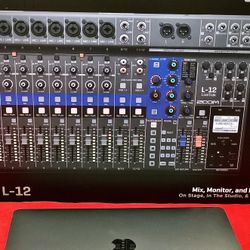Zoom LiveTrak L-12 - 12-Channel Digital Mixer & Multitrack Recorder