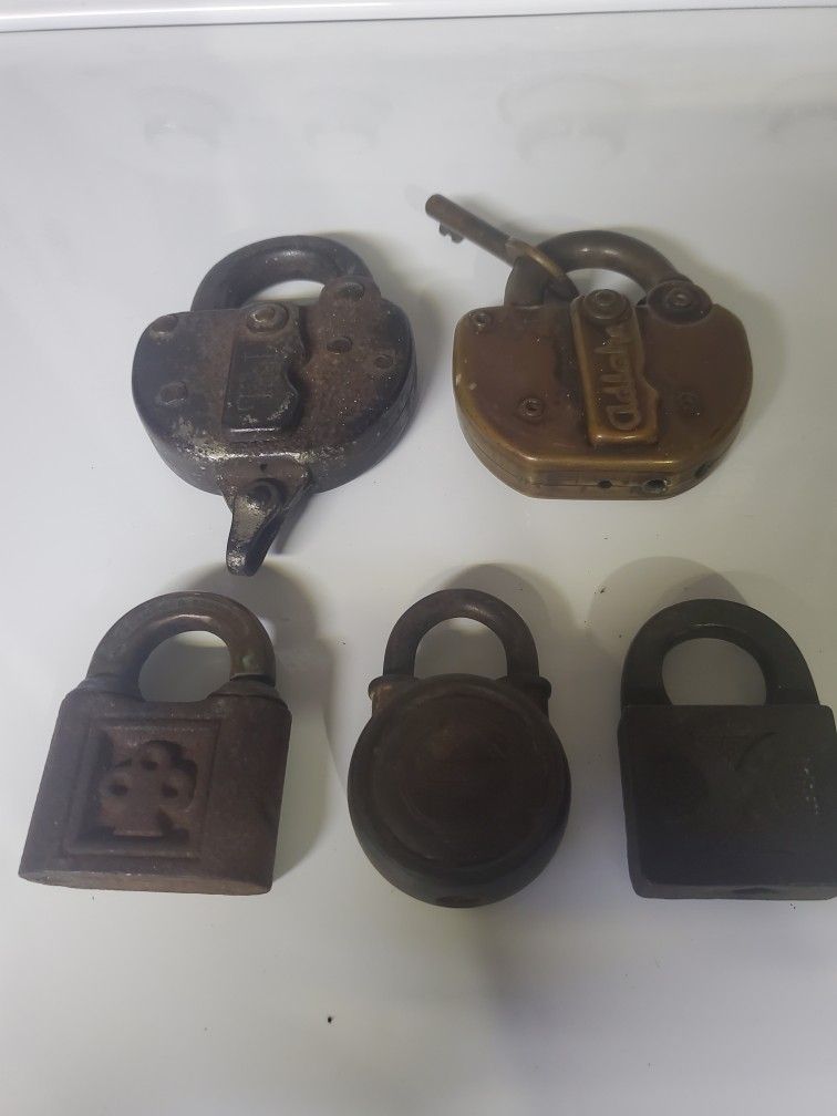 Railroad Antique 1920s Locks Rare Find!