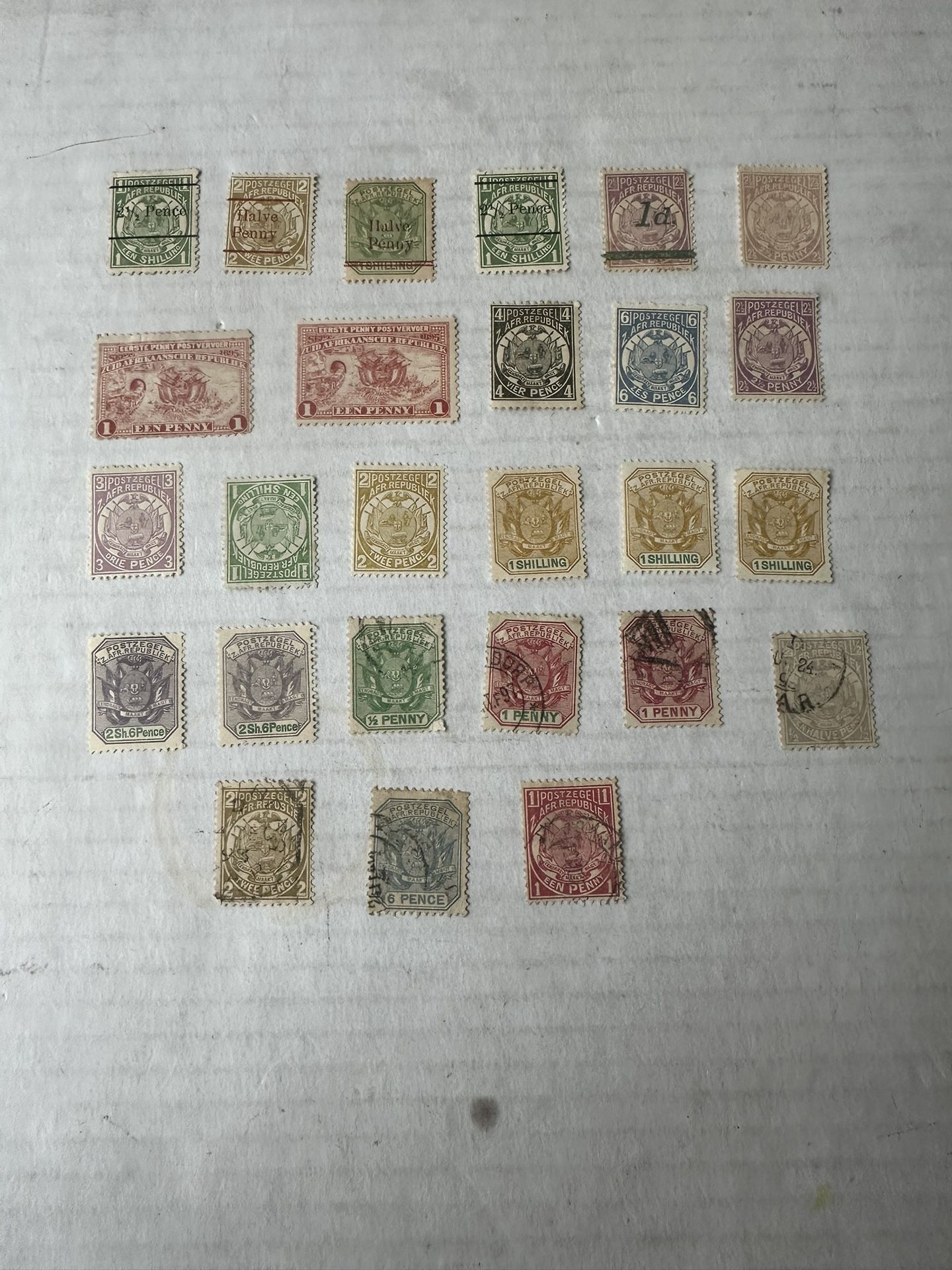 Transvaal Used Collection Of 26 Stamps