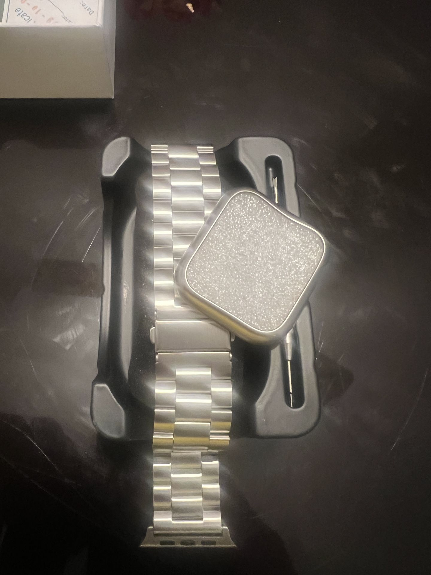 Fullmosa Apple Watch Band – No Tools Needed, Silver, Fits 42/44 Mm