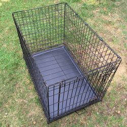 Large 36" L Single Door Wire Metal Dog Training Kennel Crate Carrier