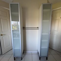 2 Tall Storage Cabinets