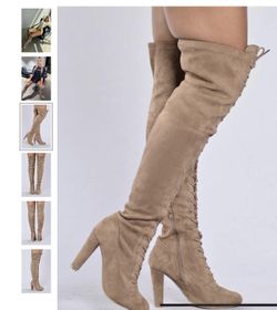 Fashion Nova Knee High Boots Size 7.5