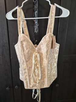 Hermoso corset  color beige talla Large