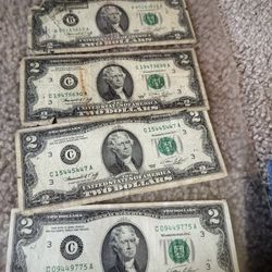 Old Paper Money Offers Accepted $2 Bills $1976 Fair Condition $2 Bills 1976