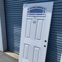 BRAND NEW STEVES AND SONS FIBERGLASS WOOD ENTRY AND PATIO DOOR